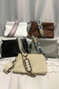 Beige Argyle Pattern Strap Woven Textured Shoulder Bag