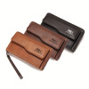 New Men's Wallet Long Fashion Soft Wallet Zipper Multi-card Wallet