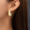 Three-dimensional Solid Water Drop Earrings Trend