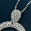 Diamond circle necklace