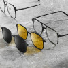 Magnetic Aluminum Magnesium Set Of Glasses Two-in-one Sunglasses Men