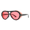 Punk Fashion Red Sunglasses Hollow Out Sunglasses Wind-prooff