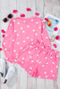 Pink Valentine Heart Print Long Sleeve Tee and Shorts Lounge Set Pink Valentine Heart Print Long Sleeve Tee and Shorts Lounge Set