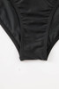 Black Single Shoulder Mesh Patchwork One-piece Swimwear