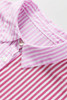 Pink Stripe Striped Patchwork Ruffled Hem Button up Shirt Pink Stripe Striped Patchwork Ruffled Hem Button up Shirt