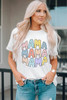 White MAMA Slogan Print Crew Neck Casual T Shirt White MAMA Slogan Print Crew Neck Casual T Shirt