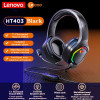 Lenovo HT403 Wire Gaming Headsets Over-Ear Headphones Noise Cancelling Earphones For mobile Phone Pc Computer Ps4 Ps5