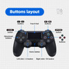 Wireless Game Controller For PS4 Bluetooth-compatible Vibration Gamepad For PS4 Slim/Pro Console Game Joysticks For PC