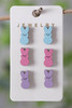 Easter Bunny Doll Wooden Earrings