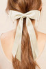 White Double Bow Knot Alligator Hair Clip