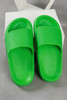 Bright Green Solid Non-slip Wide Band Thick Sole Slippers