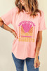 Pink FOREVER CHASING SUNSET Graphic T Shirt
