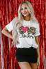 White LOVE Like Jesus Graphic Crew Neck Tee