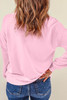 Pink Christmas Sequined Neon Nutcrackers Crewneck Sweatshirt