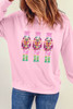 Pink Christmas Sequined Neon Nutcrackers Crewneck Sweatshirt