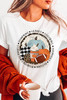 White Autumn Vibes Pumpkin Graphic T-shirt