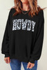 Black Cow HOWDY Graphic Pullover Sweatshirt