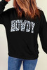 Black Cow HOWDY Graphic Pullover Sweatshirt