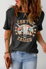 Black Western CAN'T BE TAMED Longhorn Graphic T Shirt