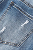 Sky Blue Valentines Day Heart Patchwork Jeans Sky Blue Valentines Day Heart Patchwork Jeans