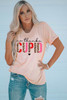 Pink No Thanks CUPID Slogan Graphic T Shirt