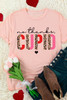 Pink No Thanks CUPID Slogan Graphic T Shirt