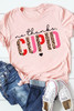 Pink No Thanks CUPID Slogan Graphic T Shirt