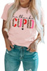 Pink No Thanks CUPID Slogan Graphic T Shirt