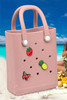 Apricot Pink Waterproof EVA Hollow Tote Bag Apricot Pink Waterproof EVA Hollow Tote Bag