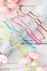 Casual 12Pcs Minimalist Multi Colors Heart Shaped Bracelets