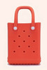 Fiery Red Waterproof EVA Hollow Tote Bag Fiery Red Waterproof EVA Hollow Tote Bag