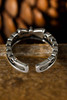 Silvery Bowknot Vintage Alloy Double Tier Ring