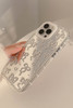 Silvery Mirror Effect Bowknot Print IPhone Phone Case