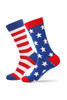 Sail Blue American Flag Pattern Soft Knitted Socks Sail Blue American Flag Pattern Soft Knitted Socks