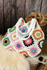 White Random Boho Floral Crochet Retro Hollowed Bag