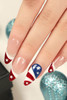 Red Independence Day Nails Stickers