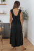 Black Open Back Wide Leg Jumpsuit