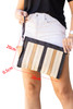 Black Contrast Striped Straw Woven Shoulder Bag