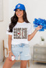 White Leopard GAME DAY Baseball Graphic T Shirt