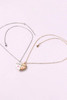 White 2pcs Mother & Daughter Magnetic Heart Necklace