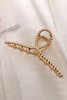 Gold Twist Large Alloy Hair Clip