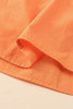 Apricot Colorblock Patchwork Ruffled Cap Sleeve Tiered Dress