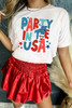 White PARTY IN THE USA American Flag Bolt Graphic Tee