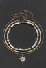 Gold Sun Turquoise Pearl Beaded Multi Layered Pendant Necklace