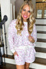 Pink Leopard Animal Print Pullover and Shorts Loungewear Pink Leopard Animal Print Pullover and Shorts Loungewear