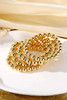 Gold Multi Layered Alloy Beaded Elastic Bracelet Gold Multi Layered Alloy Beaded Elastic Bracelet