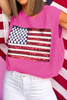 Bonbon Sparkling American Flag Knitted Vest