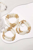 White 5pcs Pearl Beaded Bracelet Set White 5pcs Pearl Beaded Bracelet Set