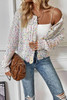 White Multicolor Confetti Sweater Cardigan