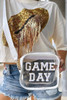White GAME DAY Pattern Clear Shoulder Bag White GAME DAY Pattern Clear Shoulder Bag